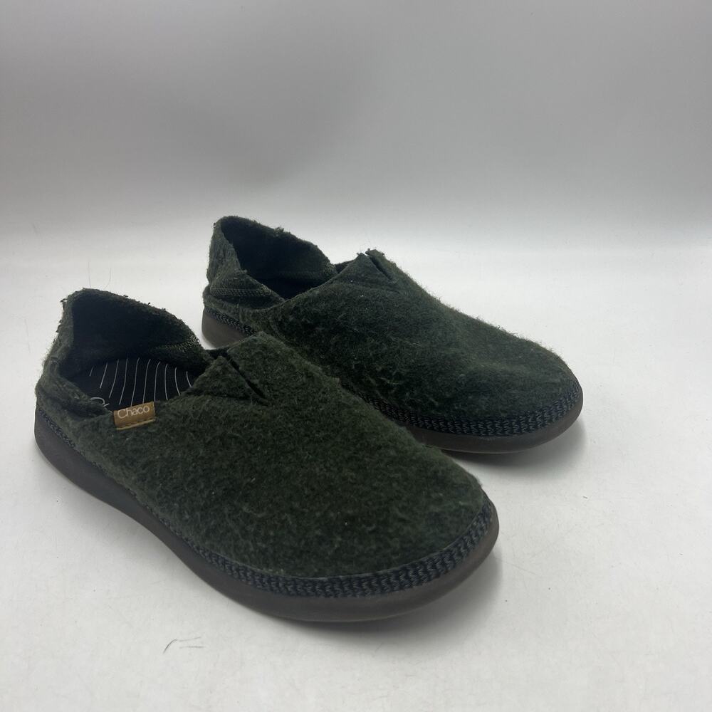 Chaco Men 9.5 Revel Slip On Comfort Moccasin Slippers House Shoes Green Luvseat